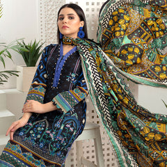 Monsoon Printed Lawn Unstitched 3Pcs Suit V3 - B3, Women, 3Pcs Shalwar Suit, Al-Zohaib Textiles, Chase Value