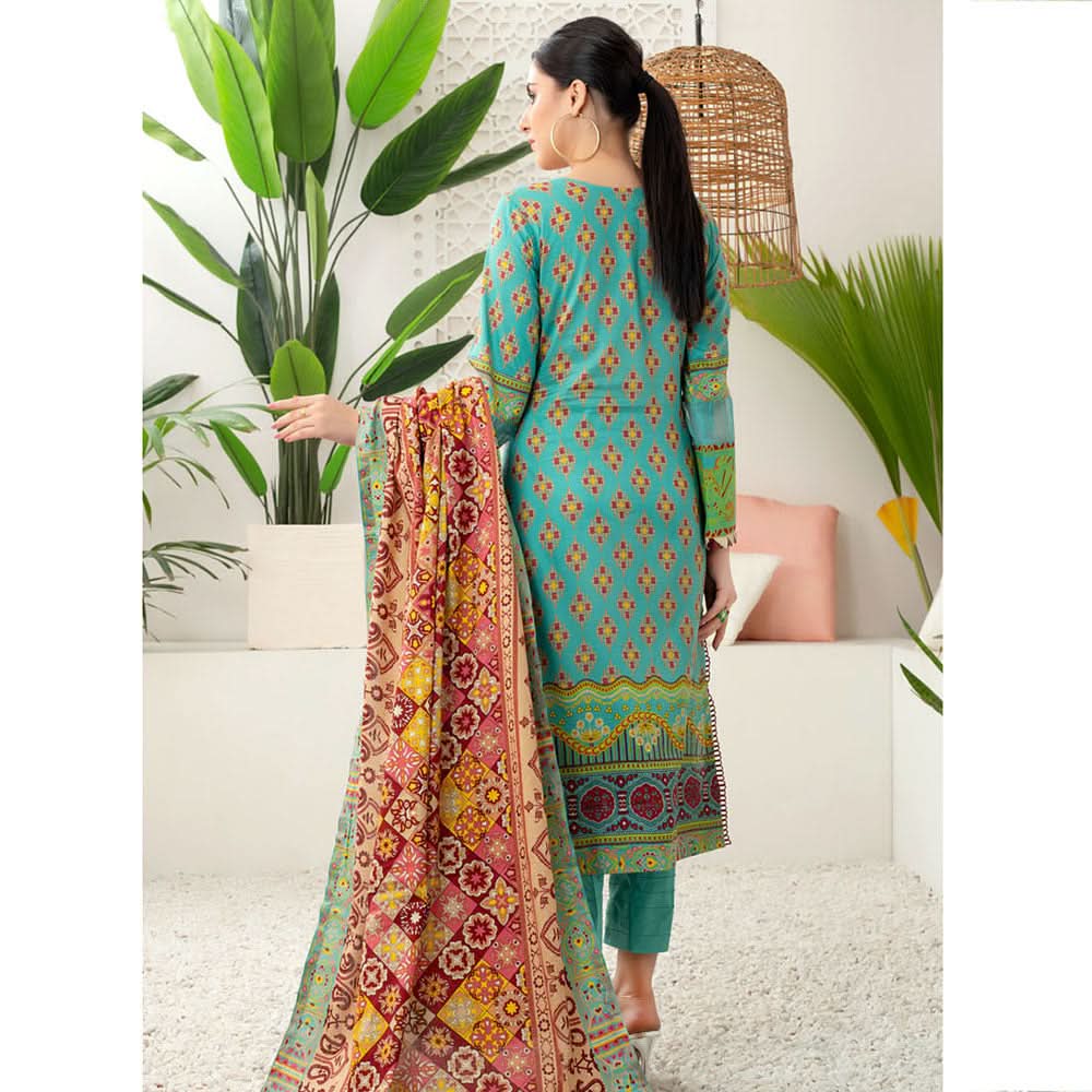 Monsoon Printed Lawn Unstitched 3Pcs Suit V3 - B4, Women, 3Pcs Shalwar Suit, Al-Zohaib Textiles, Chase Value