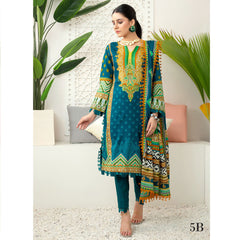Monsoon Printed Lawn Unstitched 3Pcs Suit V3 - B5, Women, 3Pcs Shalwar Suit, Al-Zohaib Textiles, Chase Value