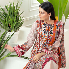 Monsoon Printed Lawn Unstitched 3Pcs Suit V3 - C1, Women, 3Pcs Shalwar Suit, Al-Zohaib Textiles, Chase Value