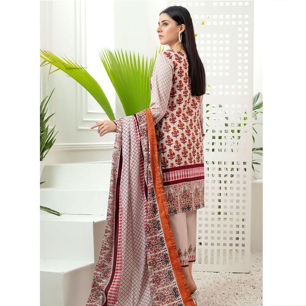 Monsoon Printed Lawn Unstitched 3Pcs Suit V3 - C1, Women, 3Pcs Shalwar Suit, Al-Zohaib Textiles, Chase Value
