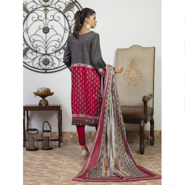 Sahil Printed Lawn Un-Stitched 3Pcs Suit - 2, Women, 3Pcs Shalwar Suit, ZS Textiles, Chase Value