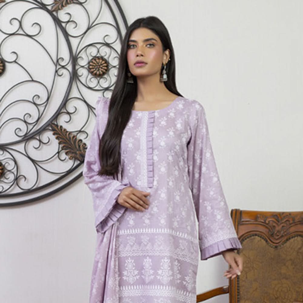 Sahil Printed Lawn Un-Stitched 3Pcs Suit - 3, Women, 3Pcs Shalwar Suit, ZS Textiles, Chase Value