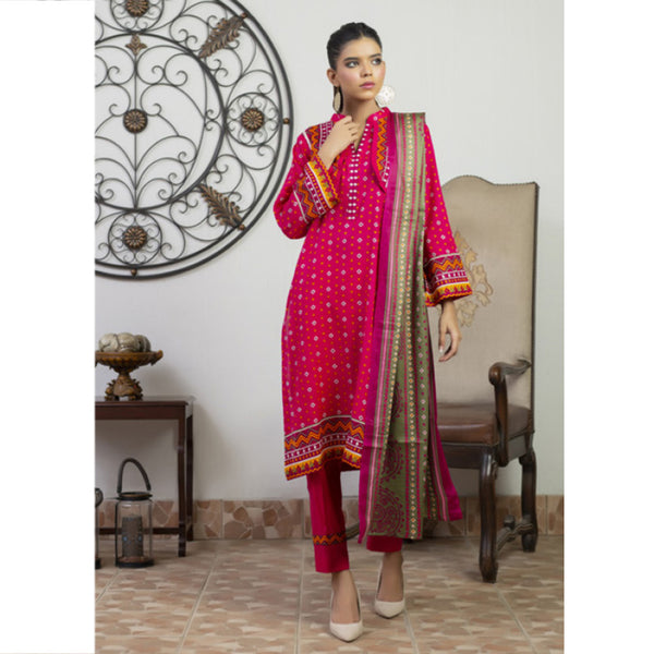 Sahil Printed Lawn Un-Stitched 3Pcs Suit - 7, Women, 3Pcs Shalwar Suit, ZS Textiles, Chase Value