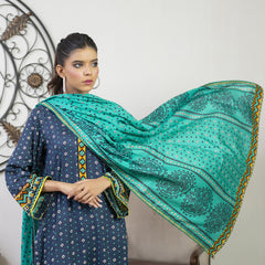 Sahil Printed Lawn Un-Stitched 3Pcs Suit - 8, Women, 3Pcs Shalwar Suit, ZS Textiles, Chase Value