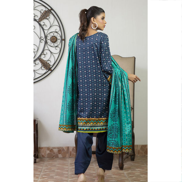 Sahil Printed Lawn Un-Stitched 3Pcs Suit - 8, Women, 3Pcs Shalwar Suit, ZS Textiles, Chase Value