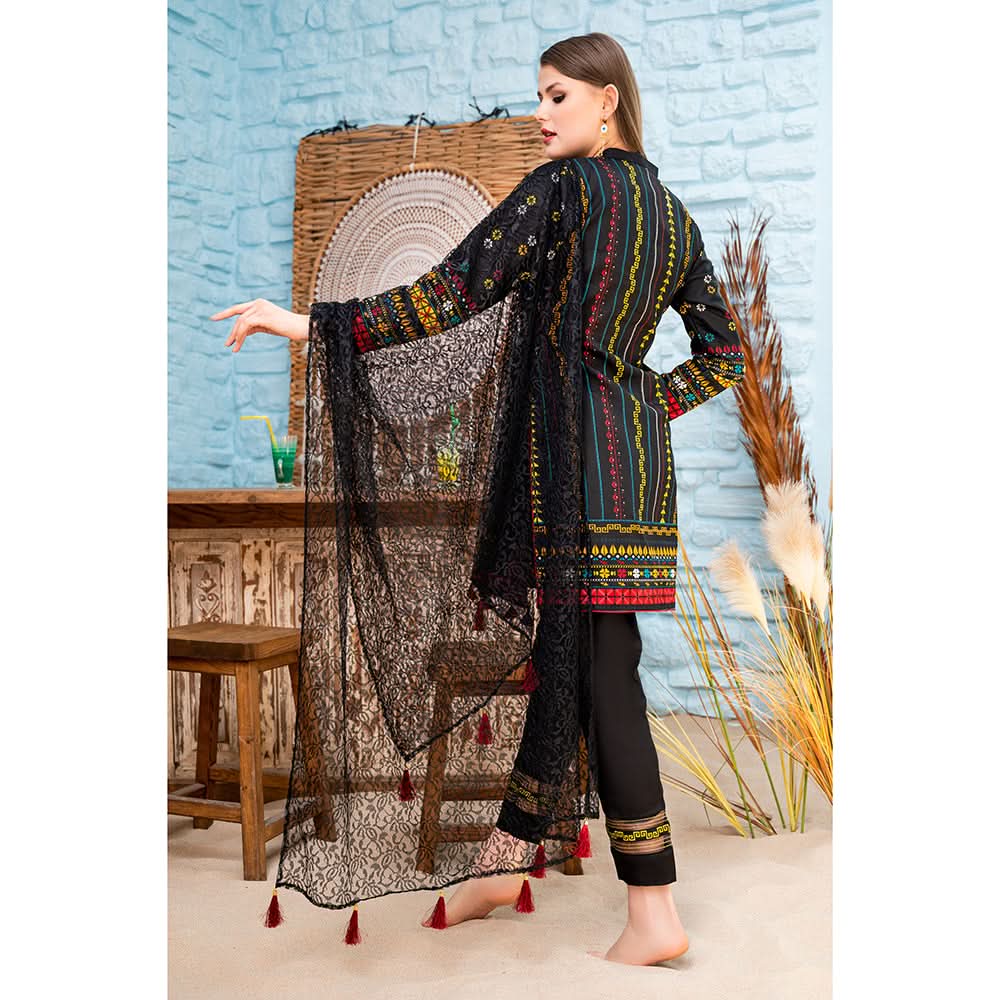 Malai Unstitched 3Pcs Suit V2 - 001, Women, 3Pcs Shalwar Suit, Chase Value, Chase Value