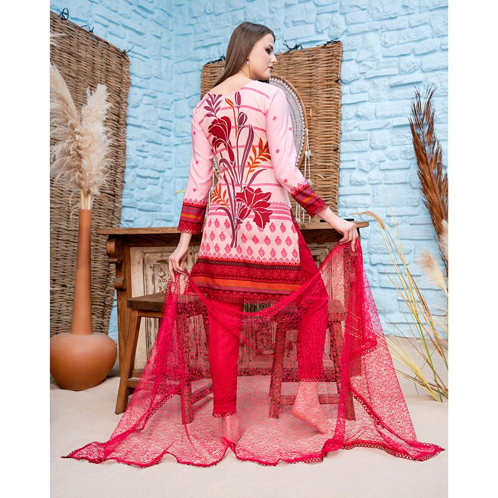Malai Unstitched 3Pcs Suit V2 - 002, Women, 3Pcs Shalwar Suit, Chase Value, Chase Value