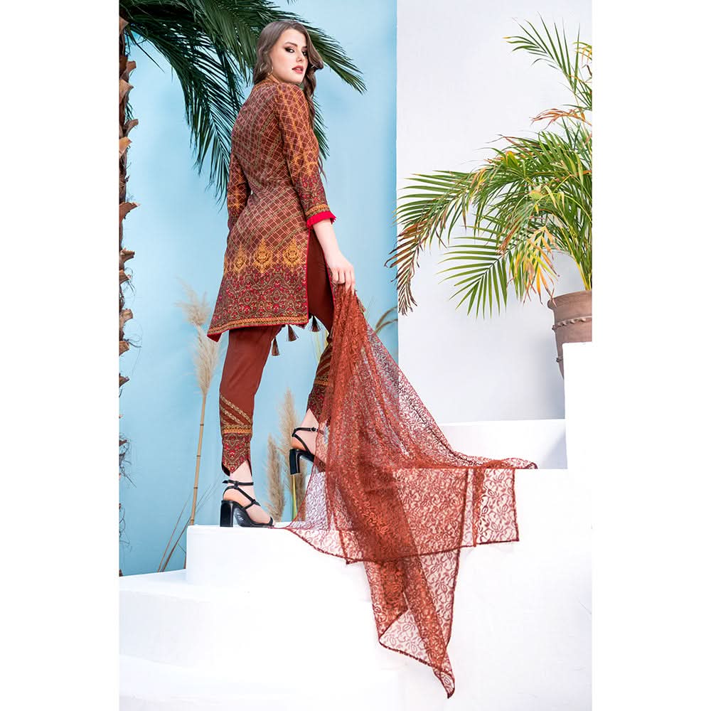 Malai Unstitched 3Pcs Suit V2 - 006, Women, 3Pcs Shalwar Suit, Chase Value, Chase Value
