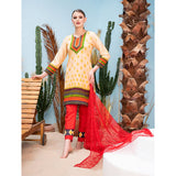 Malai Unstitched 3Pcs Suit V2 - 007, Women, 3Pcs Shalwar Suit, Chase Value, Chase Value