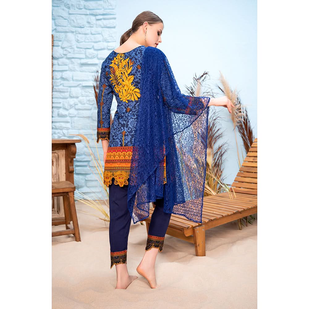 Malai Unstitched 3Pcs Suit V2 - 008, Women, 3Pcs Shalwar Suit, Chase Value, Chase Value