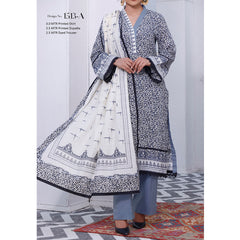 Daman Lawn 3 Pcs Unstitched Suit - 1513-A, Women, 3Pcs Shalwar Suit, VS Textiles, Chase Value