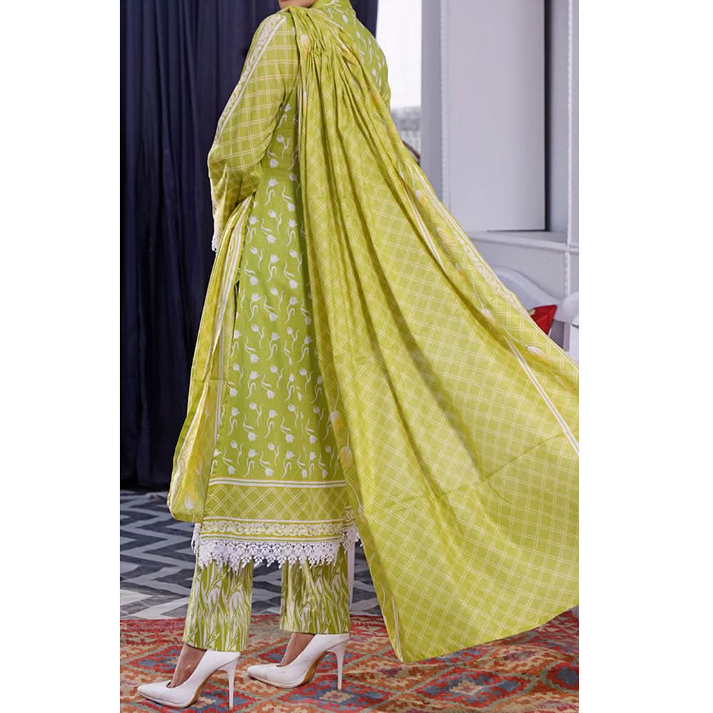 Daman Lawn 3 Pcs Unstitched Suit - 1516-C, Women, 3Pcs Shalwar Suit, VS Textiles, Chase Value