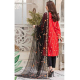 Wijdan Malaika Embroidered Luxury Lawn 3Pcs Un-Stitched Suit - 1, Women, 3Pcs Shalwar Suit, Salam's Textiles, Chase Value