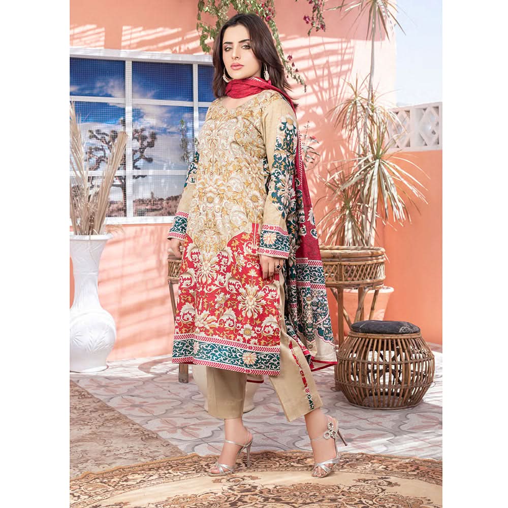 Five Star Smarttle Lawn 3 Pcs Unstitched Suit - A1, Women, 3Pcs Shalwar Suit, Chase Value, Chase Value
