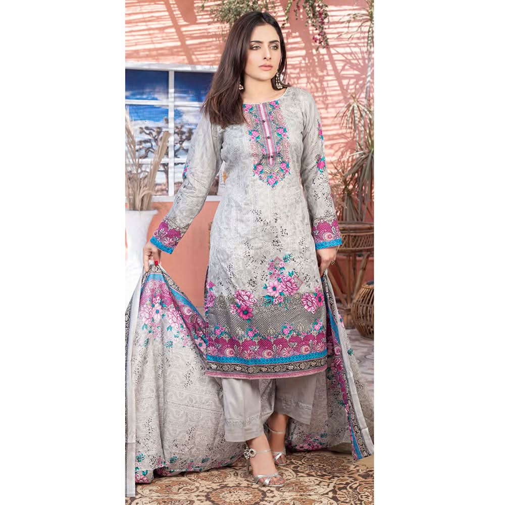 Five Star Smarttle Lawn 3 Pcs Unstitched Suit - A3, Women, 3Pcs Shalwar Suit, Chase Value, Chase Value