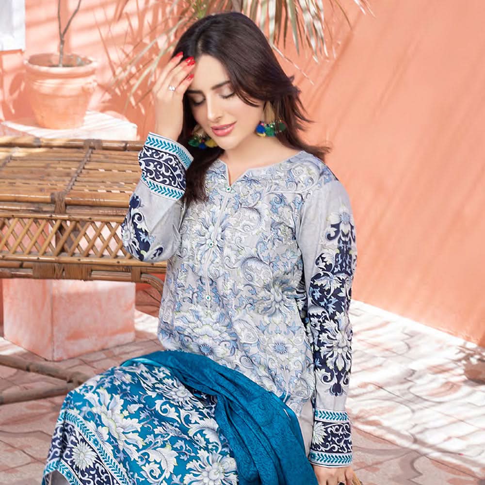 Five Star Smarttle Lawn 3 Pcs Unstitched Suit - B1, Women, 3Pcs Shalwar Suit, Chase Value, Chase Value