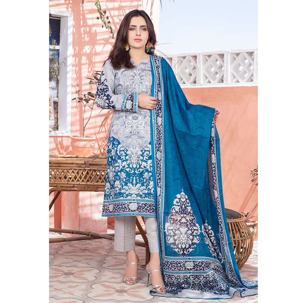 Five Star Smarttle Lawn 3 Pcs Unstitched Suit - B1, Women, 3Pcs Shalwar Suit, Chase Value, Chase Value