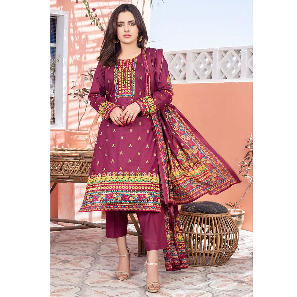 Five Star Smarttle Lawn 3 Pcs Unstitched Suit - B2, Women, 3Pcs Shalwar Suit, Chase Value, Chase Value