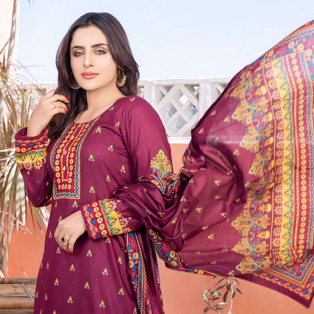 Five Star Smarttle Lawn 3 Pcs Unstitched Suit - B2, Women, 3Pcs Shalwar Suit, Chase Value, Chase Value
