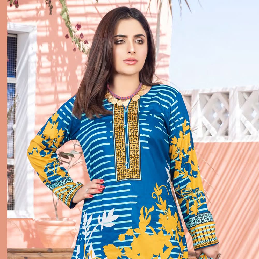 Five Star Smarttle Lawn 3 Pcs Unstitched Suit - B4, Women, 3Pcs Shalwar Suit, Chase Value, Chase Value