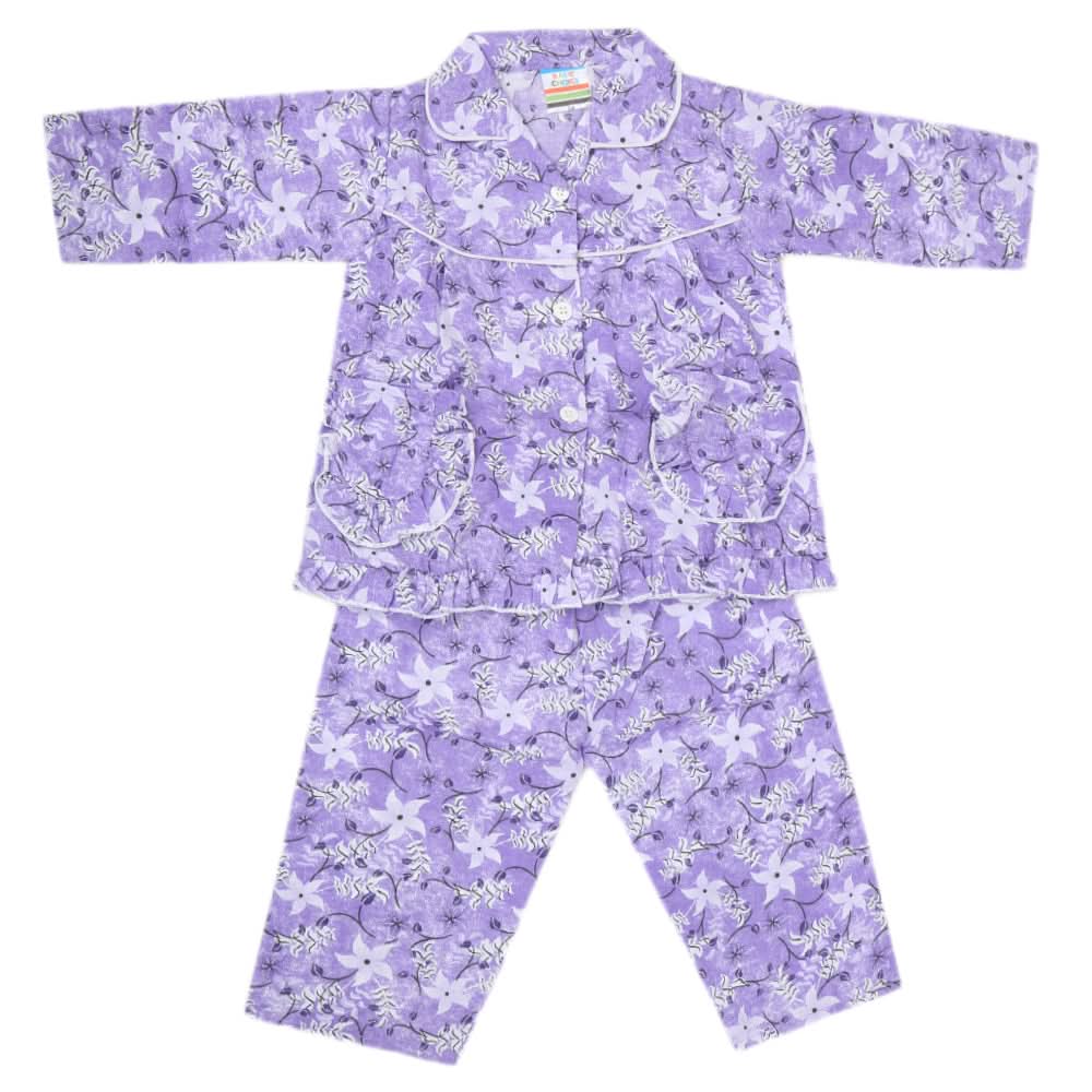 Girls Full Sleeves Night Suit - Purple, Kids, Girls Sets And Suits, Chase Value, Chase Value