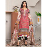 Three Star Printed Lawn 3 Pcs Un-Stitched Suit Vol 5 - 3-B, Women, 3Pcs Shalwar Suit, Al-Dawood Textiles, Chase Value