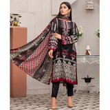Three Star Printed Lawn 3 Pcs Un-Stitched Suit Vol 5 - 4-A, Women, 3Pcs Shalwar Suit, Al-Dawood Textiles, Chase Value