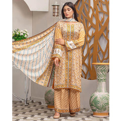 Three Star Printed Lawn 3 Pcs Un-Stitched Suit Vol 5 - 5-B, Women, 3Pcs Shalwar Suit, Al Dawood Textiles, Chase Value