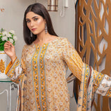 Three Star Printed Lawn 3 Pcs Un-Stitched Suit Vol 5 - 5-B, Women, 3Pcs Shalwar Suit, Al Dawood Textiles, Chase Value