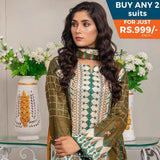 Three Star Printed Lawn 3 Pcs Un-Stitched Suit Vol 5 - 6-B, Women, 3Pcs Shalwar Suit, Al Dawood Textiles, Chase Value