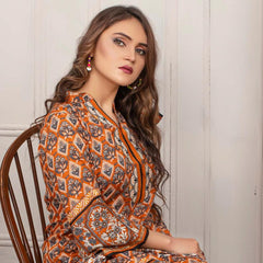 Three Star Printed Lawn 3 Pcs Un-Stitched Suit Vol 5 - 9-A, Women, 3Pcs Shalwar Suit, Al Dawood Textiles, Chase Value