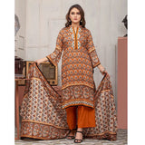 Three Star Printed Lawn 3 Pcs Un-Stitched Suit Vol 5 - 9-A, Women, 3Pcs Shalwar Suit, Al Dawood Textiles, Chase Value