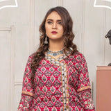 Three Star Printed Lawn 3 Pcs Un-Stitched Suit Vol 5 - 9-B, Women, 3Pcs Shalwar Suit, Al-Dawood Textiles, Chase Value