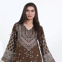 Three Star Printed Lawn 3 Pcs Un-Stitched Suit Vol 4 - 4-B, Women, 3Pcs Shalwar Suit, Al-Dawood Textiles, Chase Value