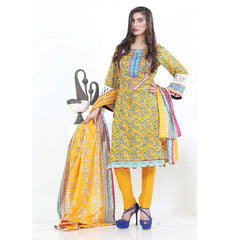Three Star Printed Lawn 3 Pcs Un-Stitched Suit Vol 4 - 2-A, Women, 3Pcs Shalwar Suit, Al-Dawood Textiles, Chase Value