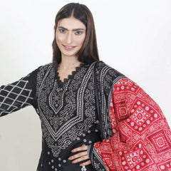 Three Star Printed Lawn 3 Pcs Un-Stitched Suit Vol 4 - 4-A, Women, 3Pcs Shalwar Suit, Al-Dawood Textiles, Chase Value