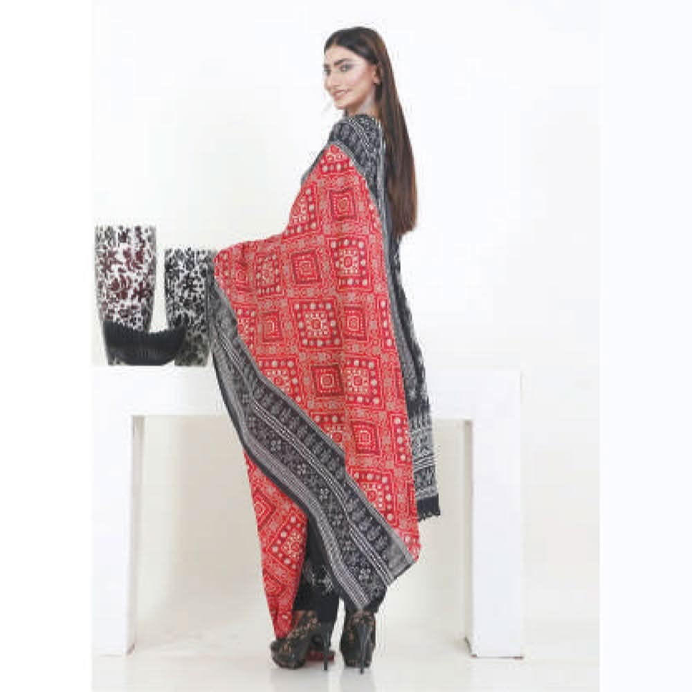 Three Star Printed Lawn 3 Pcs Un-Stitched Suit Vol 4 - 4-A, Women, 3Pcs Shalwar Suit, Al-Dawood Textiles, Chase Value