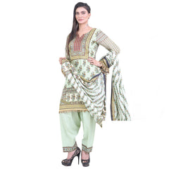 Three Star Printed Lawn 3 Pcs Un-Stitched Suit Vol 4 - 5-A, Women, 3Pcs Shalwar Suit, Al-Dawood Textiles, Chase Value