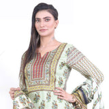 Three Star Printed Lawn 3 Pcs Un-Stitched Suit Vol 4 - 5-A, Women, 3Pcs Shalwar Suit, Al-Dawood Textiles, Chase Value