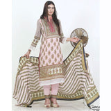 Three Star Printed Lawn 3 Pcs Un-Stitched Suit Vol 4 - 5-B, Women, 3Pcs Shalwar Suit, Al-Dawood Textiles, Chase Value