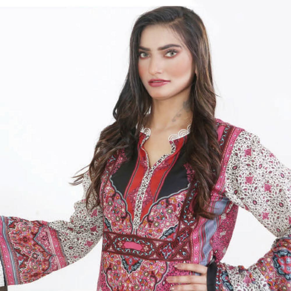 Three Star Printed Lawn 3 Pcs Un-Stitched Suit Vol 4 - 7-A, Women, 3Pcs Shalwar Suit, Al-Dawood Textiles, Chase Value