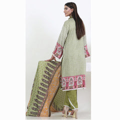 Three Star Printed Lawn 3 Pcs Un-Stitched Suit Vol 4 - 8-B, Women, 3Pcs Shalwar Suit, Al Dawood Textiles, Chase Value
