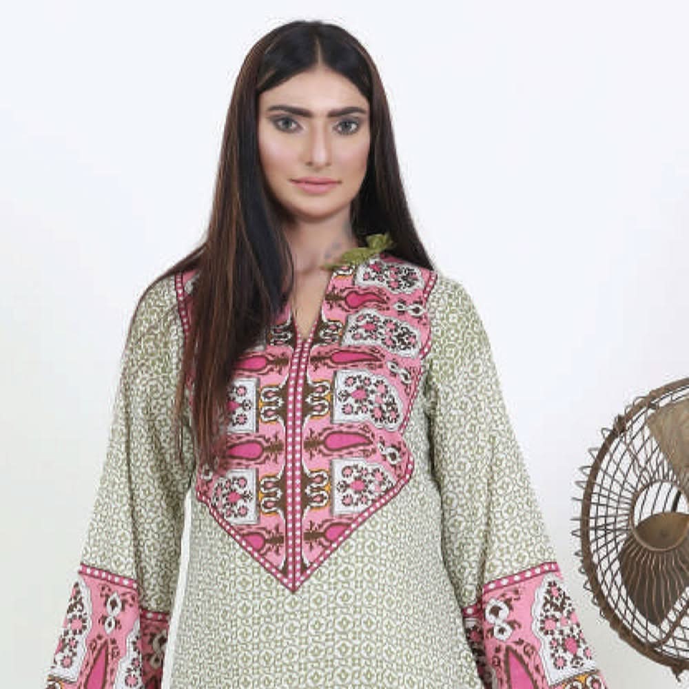 Three Star Printed Lawn 3 Pcs Un-Stitched Suit Vol 4 - 8-B, Women, 3Pcs Shalwar Suit, Al Dawood Textiles, Chase Value