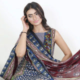 Three Star Printed Lawn 3 Pcs Un-Stitched Suit Vol 4 - 9-B, Women, 3Pcs Shalwar Suit, Al-Dawood Textiles, Chase Value