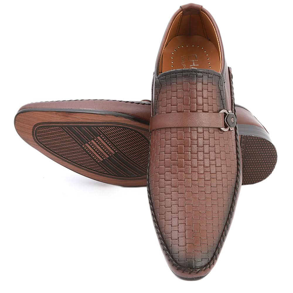 Men's Formal Shoes (AK-5055) - Brown, Men, Formal Shoes, Chase Value, Chase Value