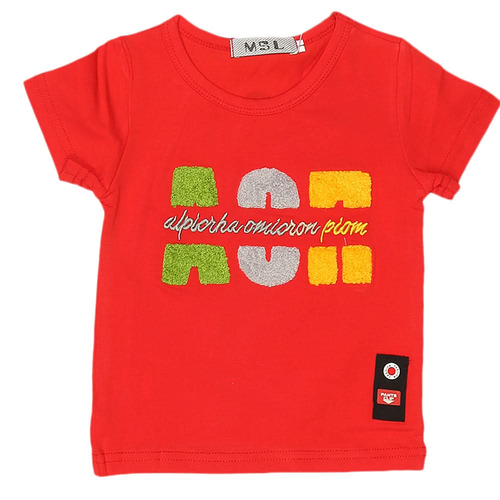 Newborn Boys T-Shirt - Red, Kids, NB Boys Shirts And T-Shirts, Chase Value, Chase Value