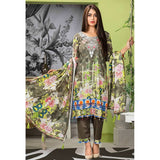 Zarang Embroidered Cotton 3 Piece Un-Stitched Suit - AY2202, Women, 3Pcs Shalwar Suit, Rana Arts, Chase Value