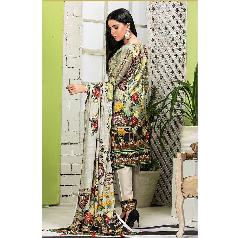 Zarang Embroidered Cotton 3 Piece Un-Stitched Suit - AY2212, Women, 3Pcs Shalwar Suit, Rana Arts, Chase Value