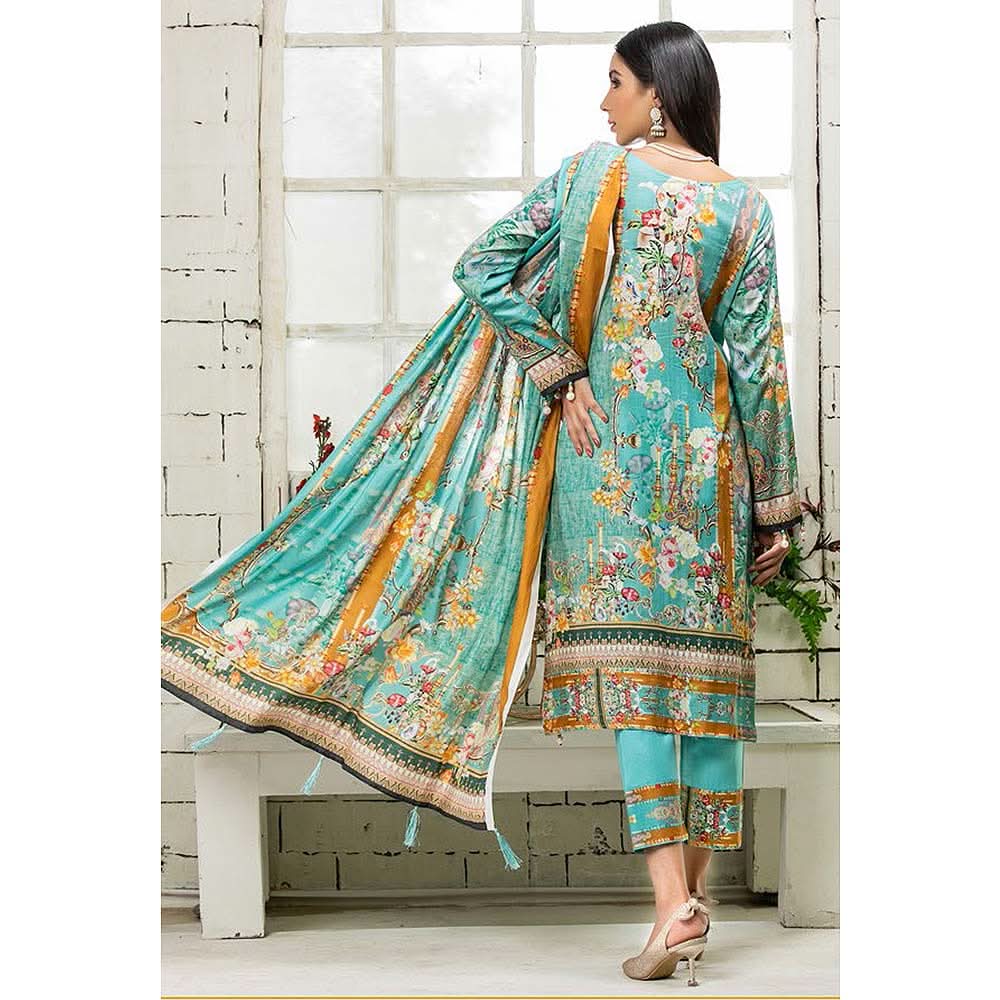 Zarang Embroidered Cotton 3 Piece Un-Stitched Suit - AY2215, Women, 3Pcs Shalwar Suit, Rana Arts, Chase Value